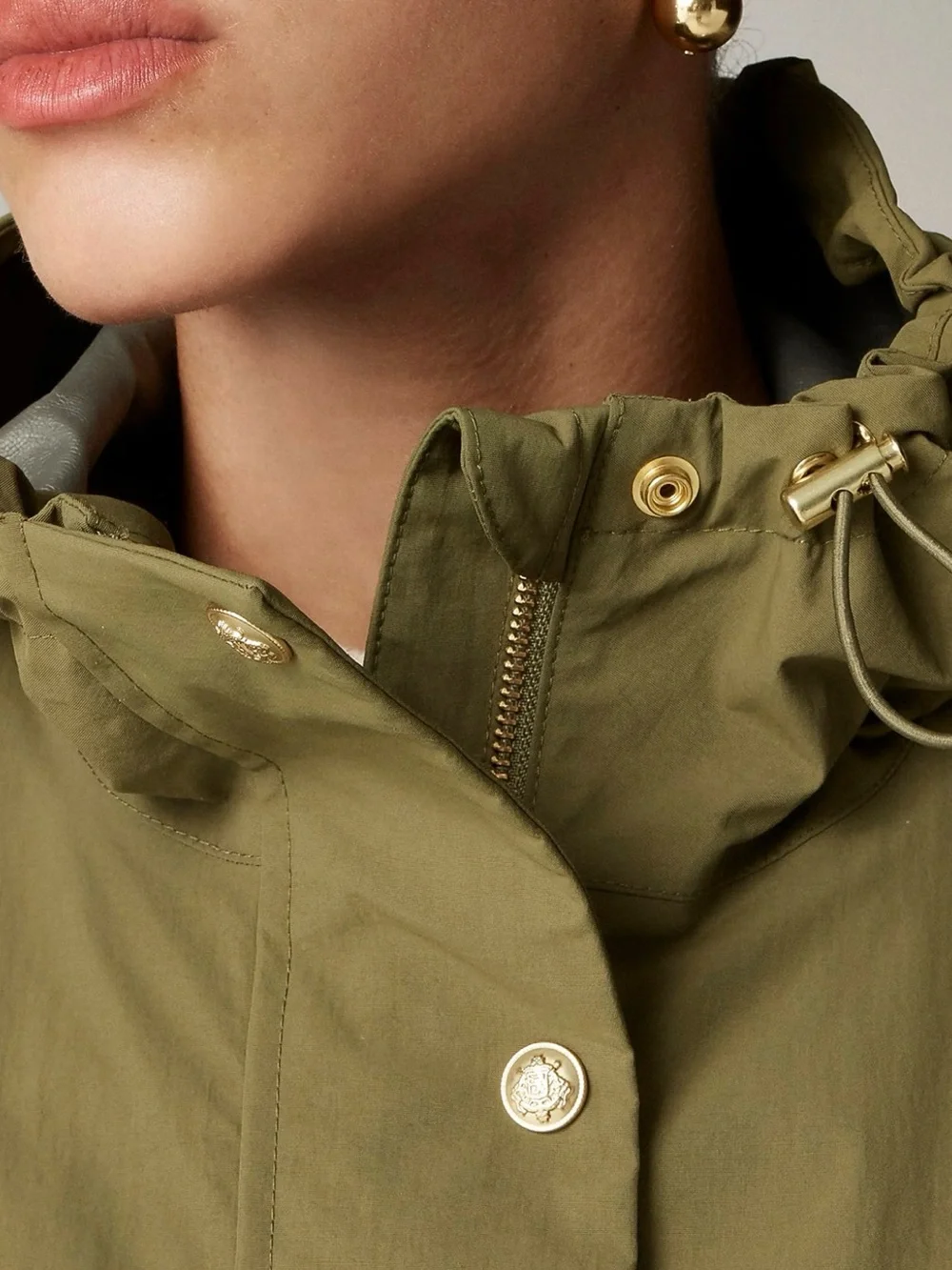 J. Crew lightweight hooded
